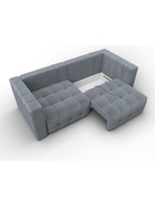 Диван прямой «Лига – 052», НПБ, механизм еврокнижка, велюр, цвет серый - Фото 8