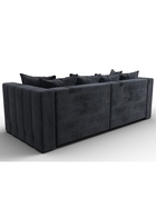 Диван прямой «Лига – 052», НПБ, механизм еврокнижка, велюр, цвет темно-серый - Фото 6