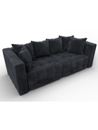 Диван прямой «Лига – 052», НПБ, механизм еврокнижка, велюр, цвет темно-серый - Фото 7