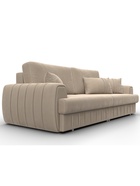 Диван прямой «Лига – 057», НПБ, механизм еврокнижка, велюр, цвет бежевый - Фото 5