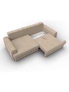 Диван прямой «Лига – 057», НПБ, механизм еврокнижка, велюр, цвет бежевый - Фото 8