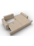 Диван прямой «Лига – 057», НПБ, механизм еврокнижка, велюр, цвет бежевый - Фото 9