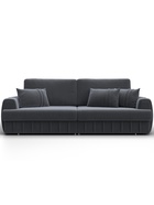 Диван прямой «Лига – 057», НПБ, механизм еврокнижка, велюр, цвет серый - Фото 2