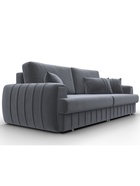 Диван прямой «Лига – 057», НПБ, механизм еврокнижка, велюр, цвет серый - Фото 5