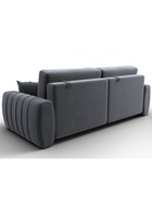 Диван прямой «Лига – 057», НПБ, механизм еврокнижка, велюр, цвет серый - Фото 6