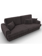 Диван прямой «Лига – 057», НПБ, механизм еврокнижка, велюр, цвет коричневый - Фото 7