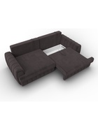 Диван прямой «Лига – 057», НПБ, механизм еврокнижка, велюр, цвет коричневый - Фото 8