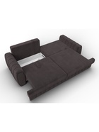 Диван прямой «Лига – 057», НПБ, механизм еврокнижка, велюр, цвет коричневый - Фото 9