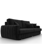 Диван прямой «Лига – 057», НПБ, механизм еврокнижка, велюр, цвет черный - Фото 5