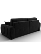 Диван прямой «Лига – 057», НПБ, механизм еврокнижка, велюр, цвет черный - Фото 6