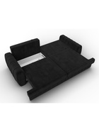 Диван прямой «Лига – 057», НПБ, механизм еврокнижка, велюр, цвет черный - Фото 9