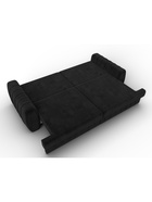 Диван прямой «Лига – 057», НПБ, механизм еврокнижка, велюр, цвет черный - Фото 10