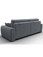 Диван прямой «Лига – 057», НПБ, механизм еврокнижка, велюр, цвет серый - Фото 6