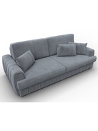 Диван прямой «Лига – 057», НПБ, механизм еврокнижка, велюр, цвет серый - Фото 7