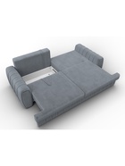 Диван прямой «Лига – 057», НПБ, механизм еврокнижка, велюр, цвет серый - Фото 9