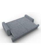 Диван прямой «Лига – 057», НПБ, механизм еврокнижка, велюр, цвет серый - Фото 10