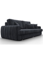 Диван прямой «Лига – 057», НПБ, механизм еврокнижка, велюр, цвет темно-серый - Фото 5