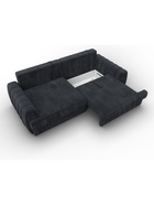 Диван прямой «Лига – 057», НПБ, механизм еврокнижка, велюр, цвет темно-серый - Фото 8