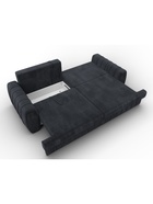 Диван прямой «Лига – 057», НПБ, механизм еврокнижка, велюр, цвет темно-серый - Фото 9