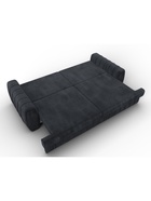 Диван прямой «Лига – 057», НПБ, механизм еврокнижка, велюр, цвет темно-серый - Фото 10