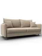 Диван прямой «Лига – 064», НПБ, механизм тик-так, велюр, цвет бежевый  (артикул 10998784)  большой выбор товаров оптом и в розницу по низким ценам с доставкой