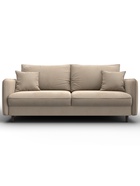 Диван прямой «Лига – 064», НПБ, механизм тик-так, велюр, цвет бежевый  (артикул 10998784)  большой выбор товаров оптом и в розницу по низким ценам с доставкой