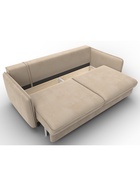 Диван прямой «Лига – 064», НПБ, механизм тик-так, велюр, цвет бежевый  (артикул 10998784)  большой выбор товаров оптом и в розницу по низким ценам с доставкой