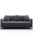 Диван прямой «Лига – 064», НПБ, механизм тик-так, велюр, цвет серый  (артикул 10998785)  большой выбор товаров оптом и в розницу по низким ценам с доставкой