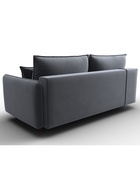 Диван прямой «Лига – 064», НПБ, механизм тик-так, велюр, цвет серый  (артикул 10998785)  большой выбор товаров оптом и в розницу по низким ценам с доставкой