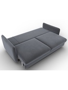 Диван прямой «Лига – 064», НПБ, механизм тик-так, велюр, цвет серый  (артикул 10998785)  большой выбор товаров оптом и в розницу по низким ценам с доставкой