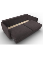 Диван прямой «Лига – 064», НПБ, механизм тик-так, велюр, цвет коричневый  (артикул 10998786)  большой выбор товаров оптом и в розницу по низким ценам с доставкой