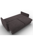 Диван прямой «Лига – 064», НПБ, механизм тик-так, велюр, цвет коричневый  (артикул 10998786)  большой выбор товаров оптом и в розницу по низким ценам с доставкой