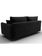 Диван прямой «Лига – 064», НПБ, механизм тик-так, велюр, цвет черный  (артикул 10998787)  большой выбор товаров оптом и в розницу по низким ценам с доставкой