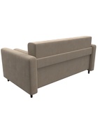 Диван прямой «Лига – 070», ППУ, механизм раскладной, велюр, цвет бежевый  (артикул 10998788)  большой выбор товаров оптом и в розницу по низким ценам с доставкой