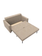 Диван прямой «Лига – 070», ППУ, механизм раскладной, велюр, цвет бежевый  (артикул 10998788)  большой выбор товаров оптом и в розницу по низким ценам с доставкой