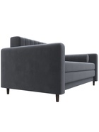 Диван прямой «Лига – 070», ППУ, механизм раскладной, велюр, цвет серый  (артикул 10998789)  большой выбор товаров оптом и в розницу по низким ценам с доставкой