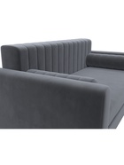 Диван прямой «Лига – 070», ППУ, механизм раскладной, велюр, цвет серый  (артикул 10998789)  большой выбор товаров оптом и в розницу по низким ценам с доставкой