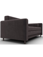 Диван прямой «Лига – 070», ППУ, механизм раскладной, велюр, цвет коричневый  (артикул 10998791)  большой выбор товаров оптом и в розницу по низким ценам с доставкой