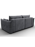 Диван прямой «Лига – 100», НПБ, механизм еврокнижка, велюр, цвет темно-серый - Фото 6