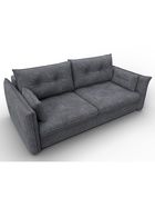 Диван прямой «Лига – 100», НПБ, механизм еврокнижка, велюр, цвет темно-серый - Фото 7