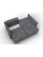 Диван прямой «Лига – 100», НПБ, механизм еврокнижка, велюр, цвет темно-серый - Фото 9