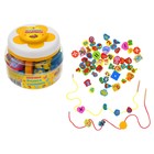 Шнуровка в банке "Изучаем счёт", 48-60 элементов МИКС, цвета МИКС - Фото 5