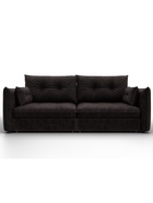 Диван прямой «Лига – 100», НПБ, механизм еврокнижка, велюр, цвет коричневый - Фото 2