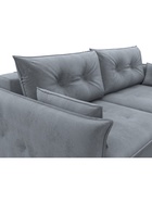 Диван прямой «Лига – 100», НПБ, механизм еврокнижка, велюр, цвет серый - Фото 5