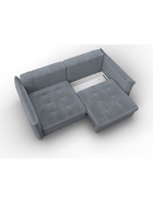 Диван прямой «Лига – 100», НПБ, механизм еврокнижка, велюр, цвет серый - Фото 8