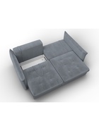 Диван прямой «Лига – 100», НПБ, механизм еврокнижка, велюр, цвет серый - Фото 9