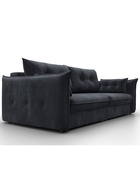 Диван прямой «Лига – 100», НПБ, механизм еврокнижка, велюр, цвет темно-серый - Фото 4