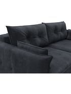 Диван прямой «Лига – 100», НПБ, механизм еврокнижка, велюр, цвет темно-серый - Фото 5