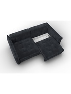 Диван прямой «Лига – 100», НПБ, механизм еврокнижка, велюр, цвет темно-серый - Фото 8