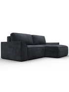 Диван угловой «Лига – 048», НПБ, механизм еврокнижка, угол универсальный, цвет темно-серый  (артикул 10998801)  большой выбор товаров оптом и в розницу по низким ценам с доставкой